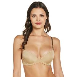 Calvin Klein Damen Push-Up BH SEDUCTIVE COMFORT TAILORED - CUSTOMIZED LIFT, Einfarbig, Gr. 65C (Herstellergröße: 0C30), Beige (DUNE I45) von Calvin Klein Jeans