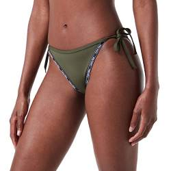 Calvin Klein Damen Side Tie Bikini KW0KW01711 String-Seitenschnürung, Grün (Crocodile Green), L von Calvin Klein Jeans