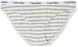 Calvin Klein Damen Slip Bikini Form mit Stretch, Rainer Stripe Sage Meadow, XL von Calvin Klein Jeans