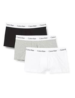 Calvin Klein Herren 3er Pack Boxer Briefs Baumwolle mit Stretch, Mehrfarbig (Black/White/Grey Heather), XL von Calvin Klein Jeans