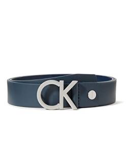 Calvin Klein Herren CK ADJ. Buckle Belt Gürtel, Blau (Navy 411), 672 (Herstellergröße: 80) von Calvin Klein Jeans