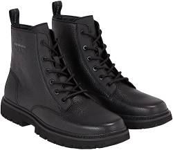 Calvin Klein Herren Eva MID Laceup Boot LTH YM0YM00751 Stiefel, Schwarz (Triple Black), 41 EU von Calvin Klein Jeans