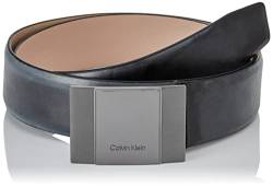 Calvin Klein Herren FORMAL Plaque 35MM K50K509642 Gürtel, Schwarz (Ck Black), 80 von Calvin Klein Jeans