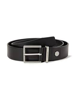 Calvin Klein Herren Gürtel Casual Belt 3.5 cm Ledergürtel, Schwarz (Black), 95 cm von Calvin Klein Jeans