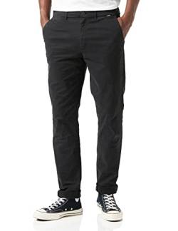 Calvin Klein Herren Slim FIT Garment DYE Chino K10K109911 Gewebte Hosen, Schwarz (Ck Black), 28W / 32L von Calvin Klein Jeans