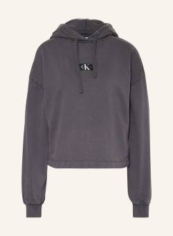 Calvin Klein Jeans Cropped-Hoodie grau von Calvin Klein Jeans