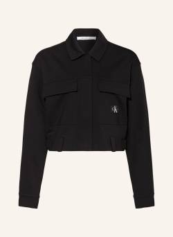 Calvin Klein Jeans Cropped-Overjacket Milano Utility schwarz von Calvin Klein Jeans