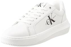 Calvin Klein Jeans Damen Chunky Sole Sneaker Chunky Cupsole Laceup Schuhe, Weiß (White), 36 von Calvin Klein Jeans