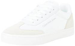 Calvin Klein Jeans Damen Classic Low Mix INDC YW0YW01389 Cupsole Sneaker, Weiß (White/Creamy White), 38 EU von Calvin Klein Jeans