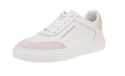 Calvin Klein Jeans Damen Cupsole Sneaker Casual Neopren Schuhe, Weiß (White/Peach Blush), 38 von Calvin Klein Jeans