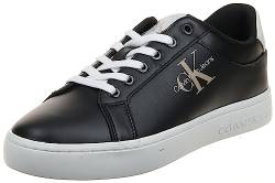 Calvin Klein Jeans Damen Cupsole Sneaker Classic Fluo Contrast Wn Schuhe, Schwarz (Black/Ancient White), 39 von Calvin Klein Jeans