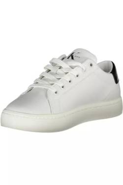 Calvin Klein Jeans Damen Cupsole Sneaker Classic Laceup Schuhe, Weiß (Bright White/Black), 39 von Calvin Klein Jeans