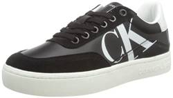 Calvin Klein Jeans Damen Cupsole Sneaker Schuhe, Schwarz (Black/Bright White/Silver), 37 von Calvin Klein Jeans