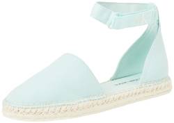 Calvin Klein Jeans Damen Espadrilles Ankle Stoffschuhe, Türkis (Blue Glass), 39 von Calvin Klein Jeans