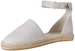 Calvin Klein Jeans Damen Espadrilles Ankle Stoffschuhe, Weiß (Creamy White/Bright White), 38 von Calvin Klein Jeans