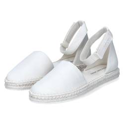 Calvin Klein Jeans Damen Espadrilles Ankle Stoffschuhe, Weiß (Creamy White/Bright White), 40 von Calvin Klein Jeans