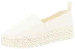 Calvin Klein Jeans Damen Espadrilles Plateau, Weiß (Creamy White/Bright White), 41 von Calvin Klein Jeans