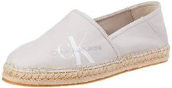 Calvin Klein Jeans Damen Espadrilles Stoffschuhe, Grau (Eggshell/Peach Blush), 36 von Calvin Klein Jeans