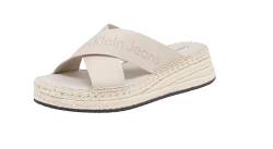 Calvin Klein Jeans Damen Espadrilles mit Absatz, Mehrfarbig (Triple Eggshell), 38 von Calvin Klein Jeans