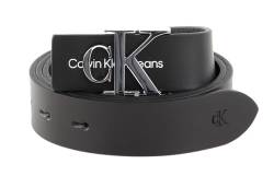 Calvin Klein Jeans Damen Gürtel Monogram Hardware 3.0 cm Ledergürtel, Schwarz (Black), 80 cm von Calvin Klein Jeans