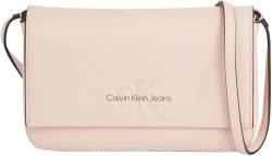 Calvin Klein Jeans Damen Handy-Portemonnaie Sculpted Wallet zum Umhängen, Rosa (Pale Conch), Einheitsgröße von Calvin Klein Jeans