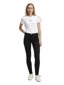 Calvin Klein Jeans Damen MID Rise Skinny J20J221582 Hosen, Denim (Denim Black), 27W / 32L von Calvin Klein Jeans