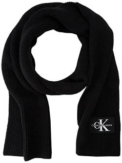 Calvin Klein Jeans Damen MONOLOGO Patch Scarf K60K610143 Schals, Schwarz (Black), OS von Calvin Klein Jeans