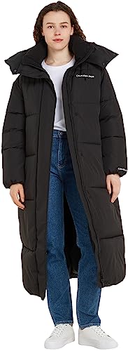 Calvin Klein Jeans Damen Non DOWN Oversized Long Puffer J20J221888 Gepolsterte Mäntel, Schwarz (Ck Black), M von Calvin Klein Jeans