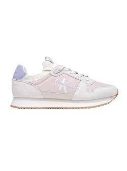 Calvin Klein Jeans Damen Runner Sneaker Sportschuhe, Mehrfarbig (Creamy White/Eggshell), 40 von Calvin Klein Jeans