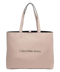 Calvin Klein Jeans Damen Sculpted Slim TOTE34 Mono K60K610825 Tragetasche, Rosa (Pale Conch) von Calvin Klein Jeans