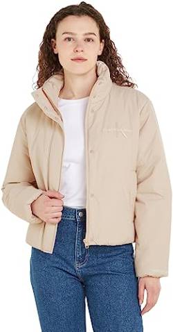 Calvin Klein Jeans Damen Short Lightweight Padded Jacket J20J221883 Gepolsterte Jacken, Beige (Putty Beige), XL von Calvin Klein Jeans