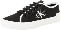 Calvin Klein Jeans Damen Skater Vulcanized Low CS ML MR YW0YW01453 Vulkanisierte Sneaker, Schwarz (Black/Bright White), 38 EU von Calvin Klein Jeans