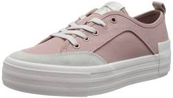 Calvin Klein Jeans Damen Vulcanized Sneaker Vulc Flatform Bold Irreg Lines Plateau, Rosa (Cafe Creme/Eggshell), 40 von Calvin Klein Jeans