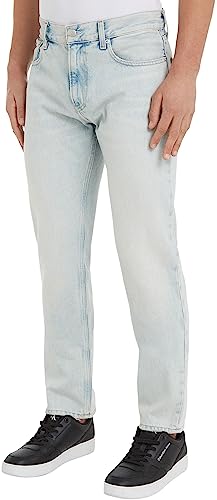 Calvin Klein Jeans Herren Authentic Straight J30J323930 Hosen, Denim (Denim Light), 33W / 32L von Calvin Klein Jeans