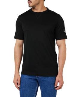 Calvin Klein Jeans Herren Badge Regular Tee J30J323484 Kurzarm Strickoberteile, Schwarz (Ck Black), M von Calvin Klein Jeans