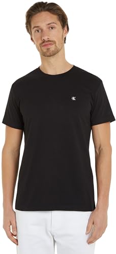 Calvin Klein Jeans Herren CK EMBRO BADGE TEE J30J325268, Black (CK Black), L von Calvin Klein Jeans