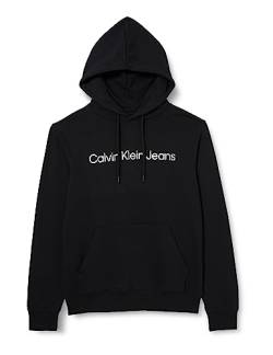 Calvin Klein Jeans Herren CORE INSTITUTIONAL LOGO HOODIE, Ck Black, XXS von Calvin Klein Jeans