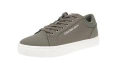 Calvin Klein Jeans Herren Classic Low LTH IN DC YM0YM00976 Cupsole Sneaker, Grün (Dusty Olive/Bright White), 45 EU von Calvin Klein Jeans