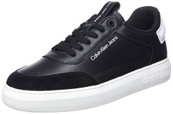 Calvin Klein Jeans Herren Cupsole Sneaker Casual High/Low Freq Schuhe, Schwarz (Black), 45 von Calvin Klein Jeans