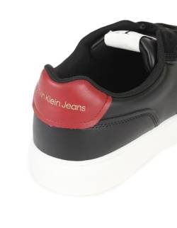 Calvin Klein Jeans Herren Cupsole Sneaker Casual Irregular Lines Schuhe, Schwarz (Black), 42 von Calvin Klein Jeans
