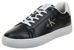 Calvin Klein Jeans Herren Cupsole Sneaker Classic Fluo Contrast Schuhe, Schwarz (Black/Ancient White), 40 von Calvin Klein Jeans