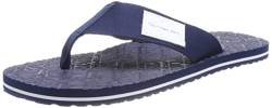 Calvin Klein Jeans Herren Flip Flops Beach Sandal Woven Patch Badeschuhe, Blau (Rich Navy), 44 von Calvin Klein Jeans