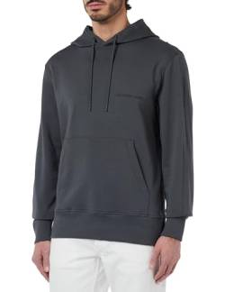 Calvin Klein Jeans Herren Hoodie Institutional mit Kapuze, Grau (Dark Grey), L von Calvin Klein Jeans