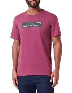 Calvin Klein Jeans Herren Hyper REAL Box Logo Tee J30J324018 Kurzarm T-Shirts, Lila (Amaranth), M von Calvin Klein Jeans