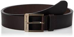 Calvin Klein Jeans Herren J 3.5CM ADJ Leather Belt Gürtel, Braun (Turkish Coffee 201), 673 (Herstellergröße: 85) von Calvin Klein Jeans