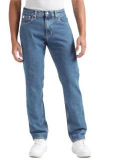 Calvin Klein Jeans Herren Jeans Authentic Straight Fit, Blau (Denim Medium), 33W / 32L von Calvin Klein Jeans