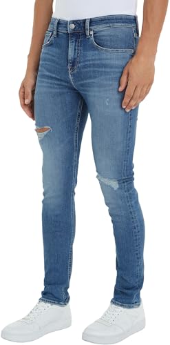 Calvin Klein Jeans Herren Jeans Skinny Fit, Blau (Denim Medium), 32W/30L von Calvin Klein Jeans