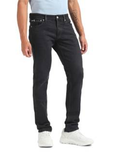 Calvin Klein Jeans Herren Jeans Slim Fit, Schwarz (Denim Black), 31W / 34L von Calvin Klein Jeans