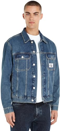 Calvin Klein Jeans Herren Jeansjacke Regular 90's Denim Jacket Baumwolle, Blau (Denim Medium), XS von Calvin Klein Jeans