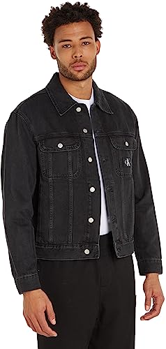 Calvin Klein Jeans Herren Regular 90'S Jacket J30J323901 Jeansjacken, Denim (Denim Black), XL von Calvin Klein Jeans